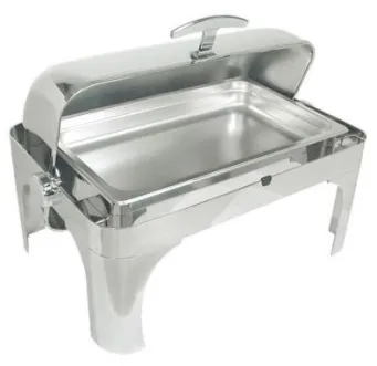 HOLLOWARE Economy Rectangular Roll-Top Chafing Dish  1 01_0010_08