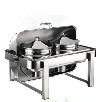 HOLLOWARE Full Size Roll-Top Chafing Dish Set ( A series ) 1 01_0023_09