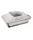 Full Size Induction  Chafing Dish Set WGlass Window Lid  