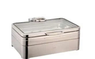 HOLLOWARE Delux Rectangular induction chafing dish 	<br>stand for full size induction chafer <br> 1 01_1011_08