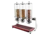 Triple cereal dispenserwooden stand 40L33