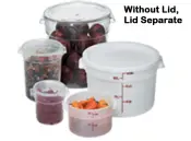 Round food storage container