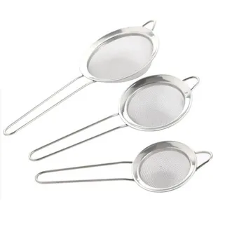 KITCHEN UTENSIL STAINLESS STEEL OIL STRAINER  1 10240op