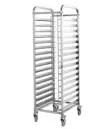 STAINLESS STEEL BAKE PAN TROLLEY