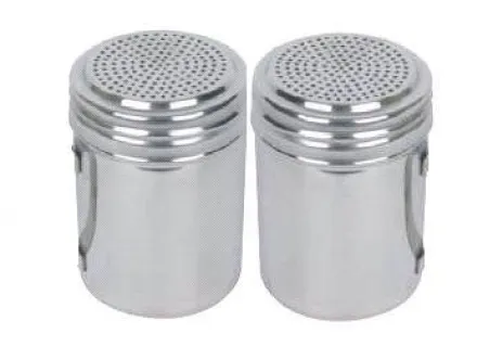 KITCHEN UTENSIL STAINLESS STEEL SHAKERS ( SMALL & LARGE HOLES ) 1 13005a_b