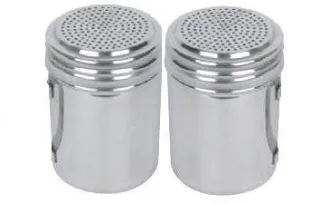 KITCHEN UTENSIL STAINLESS STEEL SHAKERS ( SMALL & LARGE HOLES ) 1 13005a_b