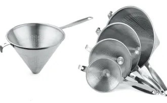 KITCHEN UTENSIL CONICAL STAINLESS STEEL STRAINER 1 15525stn