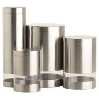 KITCHEN UTENSIL STAINLESS STEEL CANISTER SET 1 162035