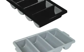 STORE & TRANSPORT <br> 4-COMPARTMENT CUTLERY BOX<br> 1 162_