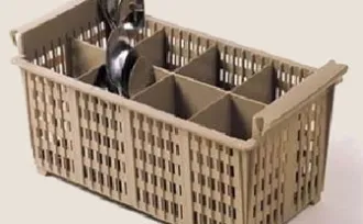 STORE & TRANSPORT <br> 8-COMPARTMENT CUTLERY BASKET WITHOUT HANDLE	<br>8-COMPARTMENT CUTLERY BASKET WITH HANDLE 1 163_164