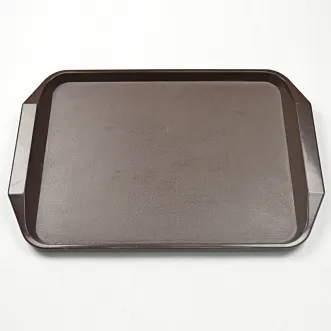 HOLLOWARE FAST FOOD TRAY WITH HANDLE ( ABS & PP ) 1 17inch_school_cafeteria_plastic_serving_tray_with_handle_chinese_style_melamine_dinnerware_kitchen_food_cutlery_pizza