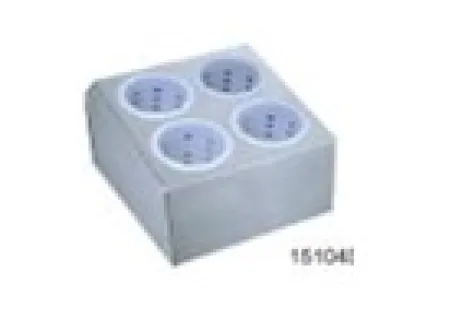 STORE & TRANSPORT <br> 4 Cases Double Lines Plastic Cutlery Holder<br> 1 36