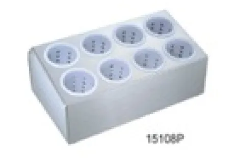 STORE & TRANSPORT <br> 8 Cases Double Lines Plastic Cutlery Holder 1 38