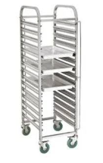STORE & TRANSPORT <br> Stainless steel bake pan trolley<br> 1 63