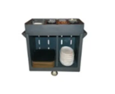 STORE & TRANSPORT <br> Adjustable Dish/Tray Trolley 	<br> 1 9
