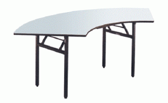 BANQUET TABLE  Cresent Folding Table	<br> 1 cresentz