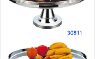 HOLLOWARE Deluxe display stand 1 deluxe_stainless_steel_food_display_stand_for_buffet_bar_30811_30811g_