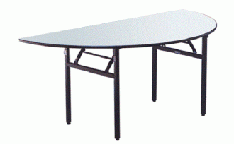 BANQUET TABLE  Half Round Folding Table	<br> 1 half_round