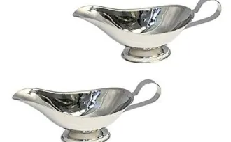 KITCHEN UTENSIL STAINLESS STEEL GRAVY BOATS 1 set_of_2_stainless_steel_gravy_boats_sauce_boats_8_oz_d425b954239a5b22534b1c867aa36896