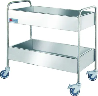STORE & TRANSPORT <br> S.S. Service Trolley (2 Layers) 1 sta_